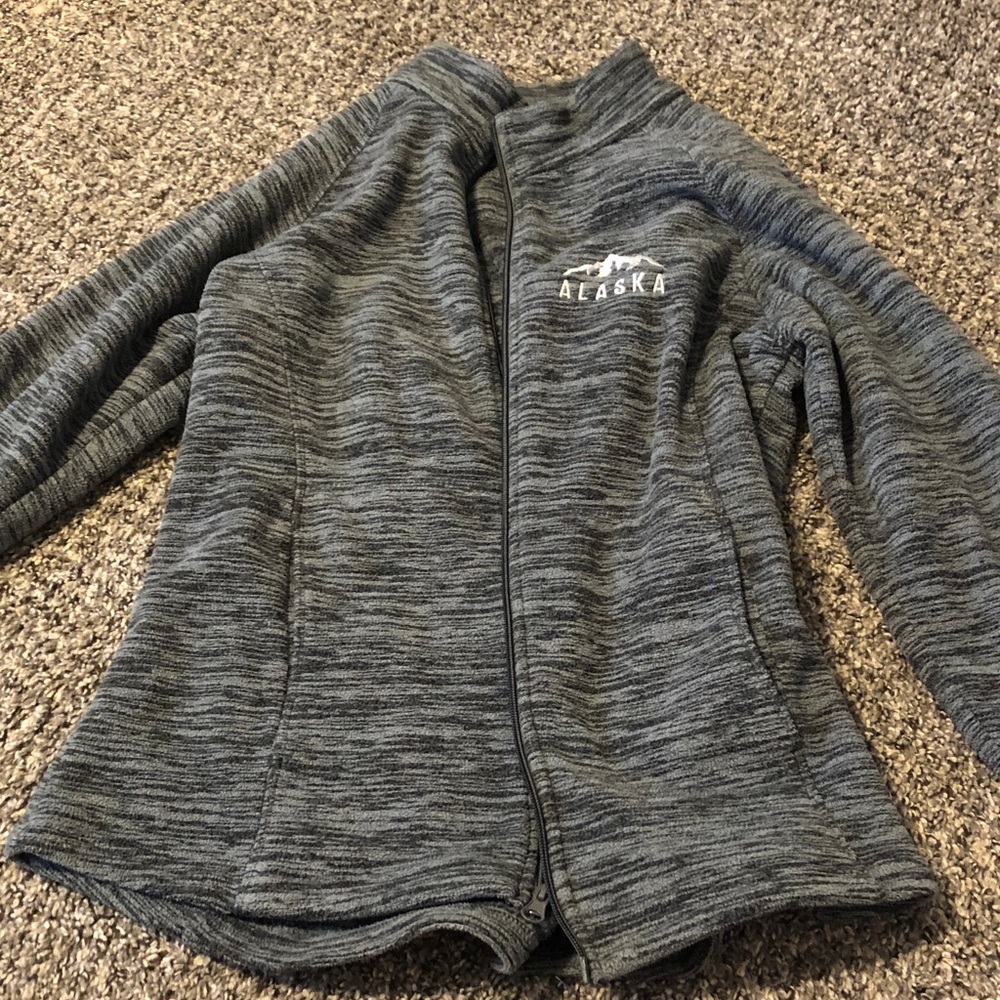 Gray Knit Fabric Jacket